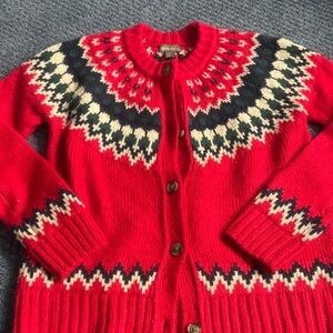 Style & Co. Red and Black Knit Sweater